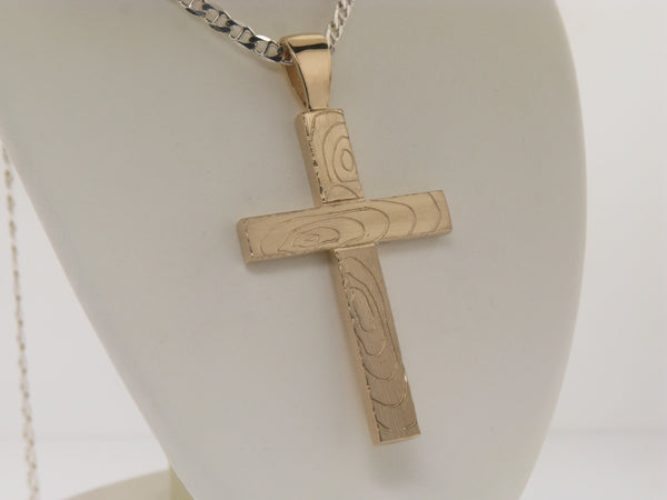Custom Cross Made To Look Like Wood