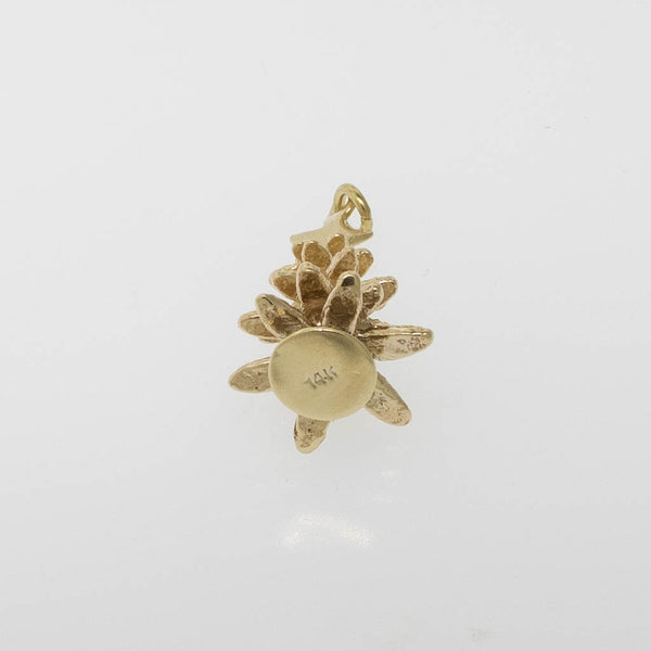 Pre-Owned 14K Yellow Gold Christmas Tree Charm 1.7 DWT, 21.5mm Long