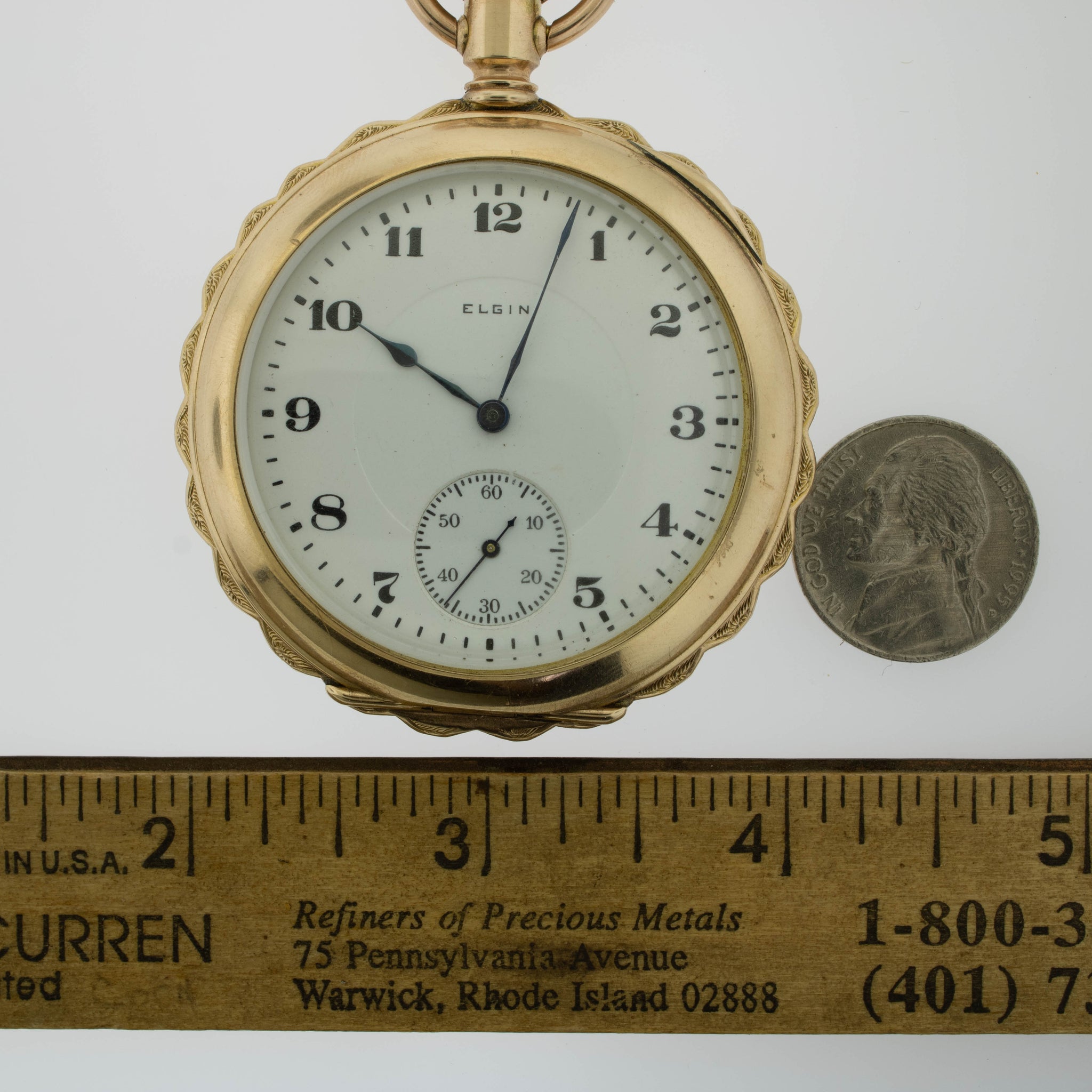 Elgin open face gold pocket watch best sale