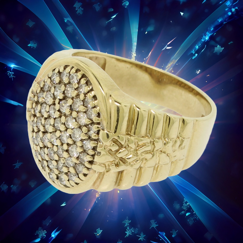 10k diamond cluster discount ring