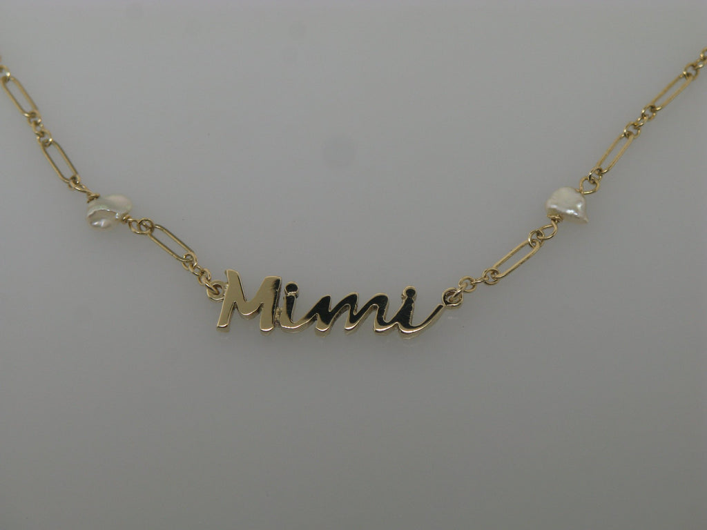 Mimi Pearl and Gold Necklace - Arms Of Eve