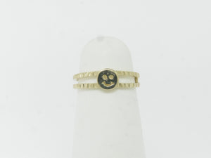 14K Yellow Gold Smiley Face Toe Ring (Brand New Jewelry)