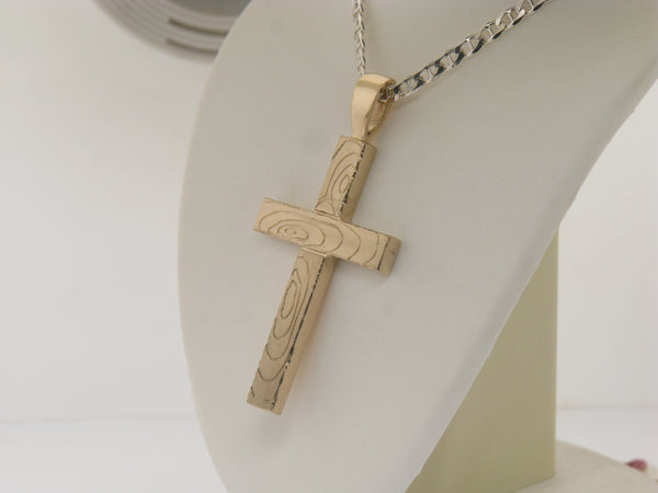 Custom Cross Made To Look Like Wood