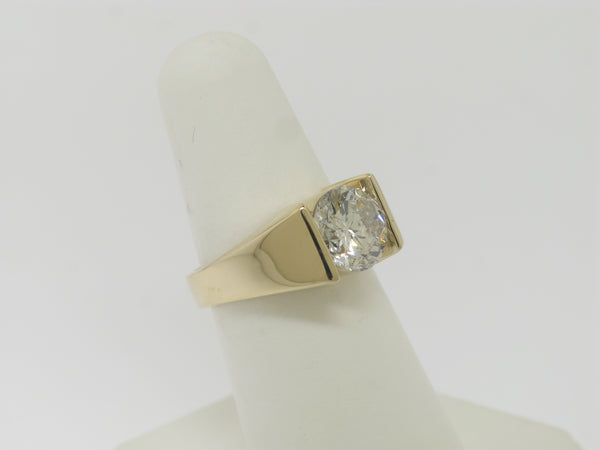 Bar Set Diamond Engagement Ring Remount