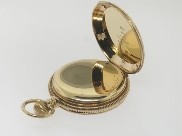14K Yellow Gold Elgin Doctor's Pocket Watch Circa 1881 16 Size (Estate Jewelry)
