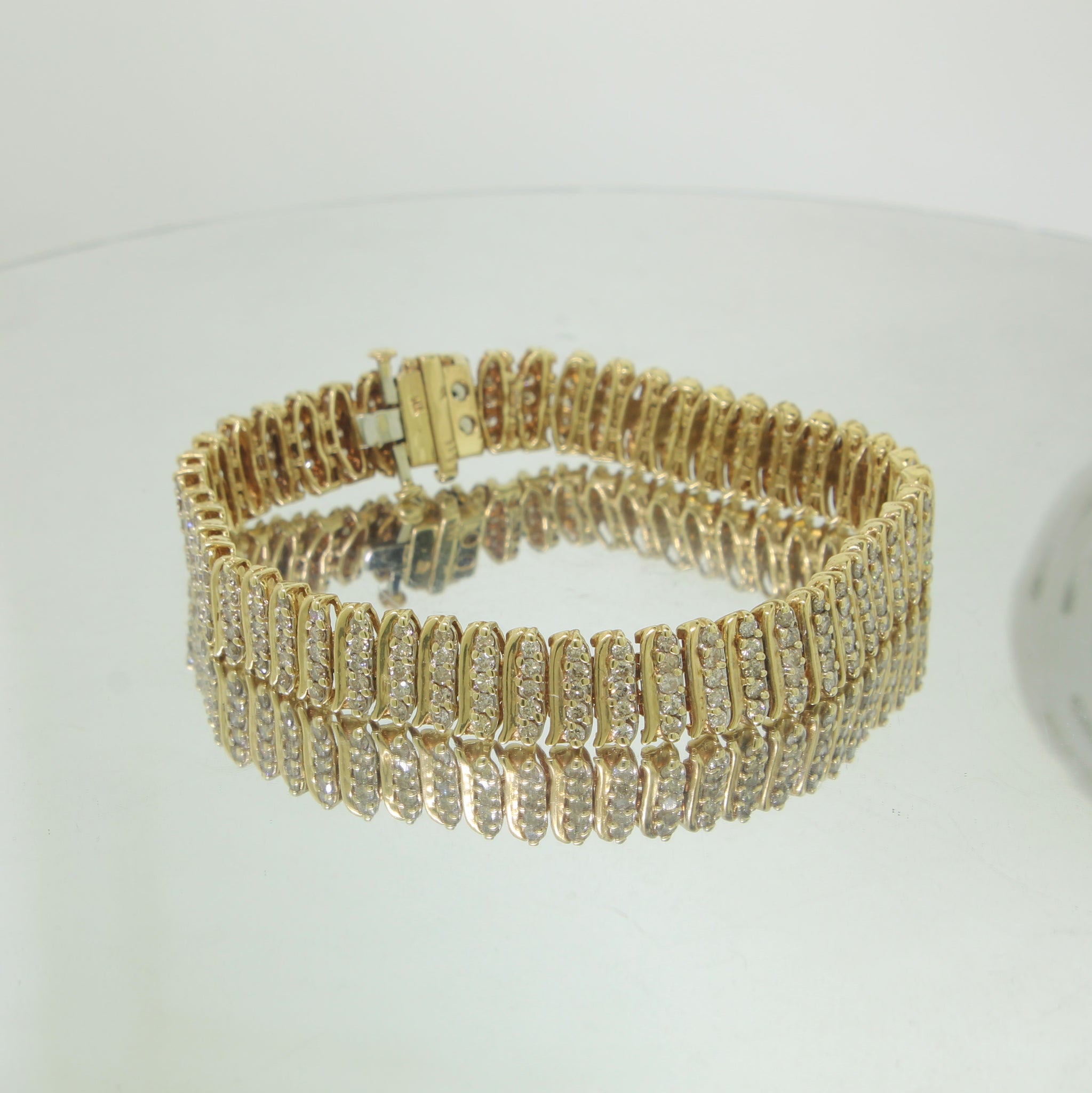 Buy Yellow Gold Diamond Bracelets - Diamonds Factory US