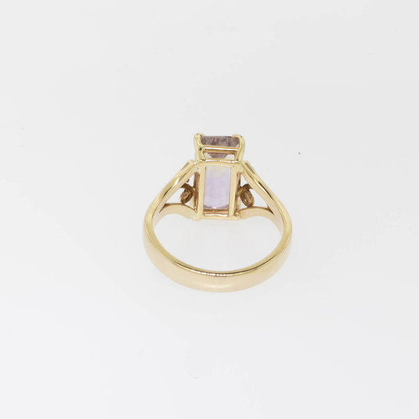 Elegant Estate Jewelry - 14K Yellow Gold Ametrine Gemstone Ring Finger Size 7